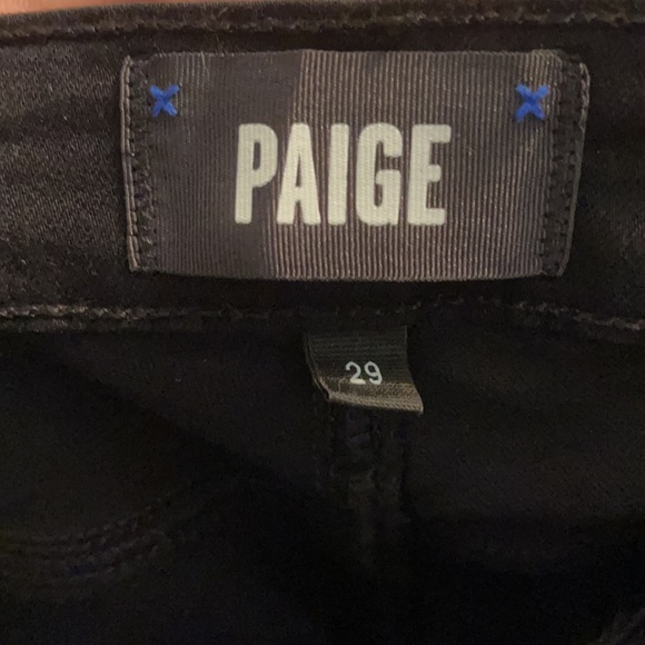 Size 29 black Paige jeans - Picture 3 of 4